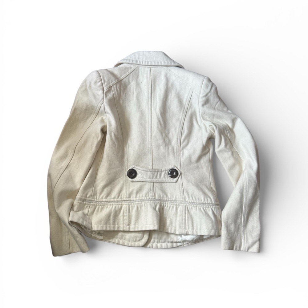 Papaya Cream Pea Coat - Picture 2 of 7